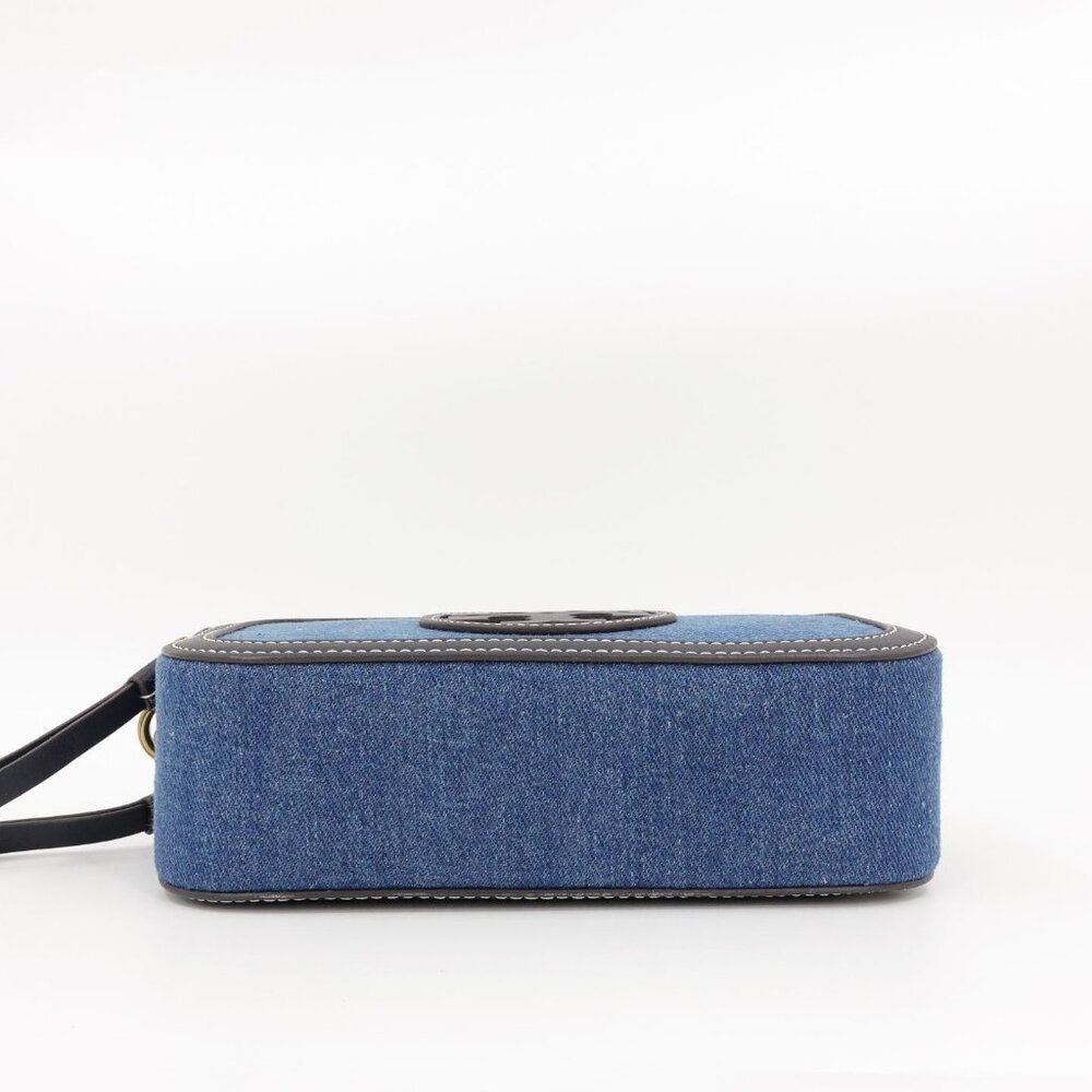 Tory Burch Miller Denim Mini Crossbody Bag Denim Multi OS - Picture 9 of 16
